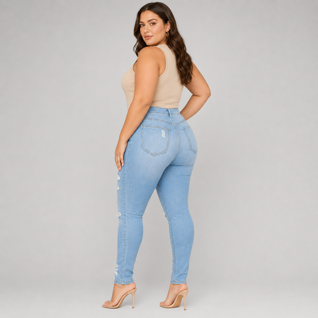 PLUS SIZE-SKINNY-LIGHT